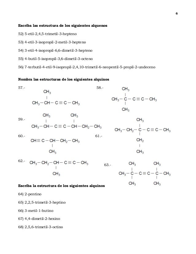 quimica organica ejercicios resueltos